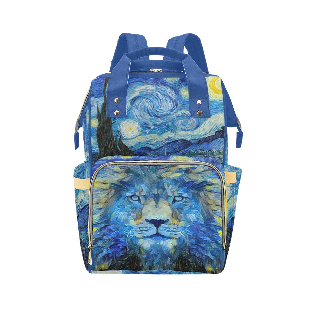 Unisex Fabric Backpack - Van Gogh - Starry Night