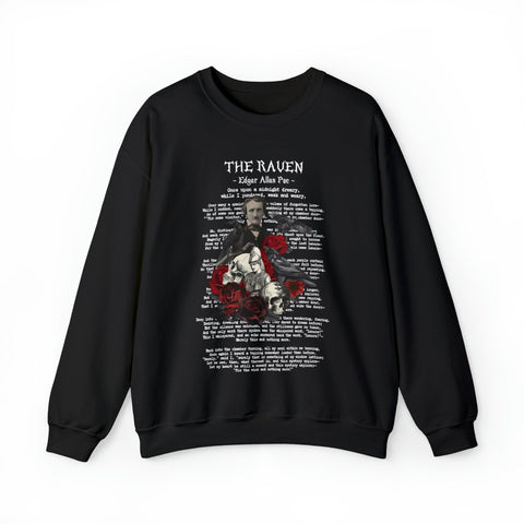 Edgar Allan Poe 6 The Raven Nevermore - Literary Sweatshirt