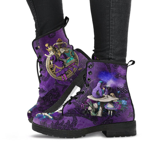 Purple Boots for Women Alice in Wonderland Gifts #21 Series