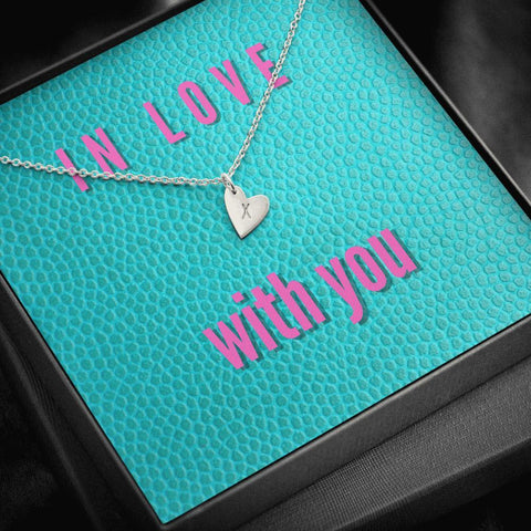 Dainty Heart Necklace with Message Card (In Love with You) |