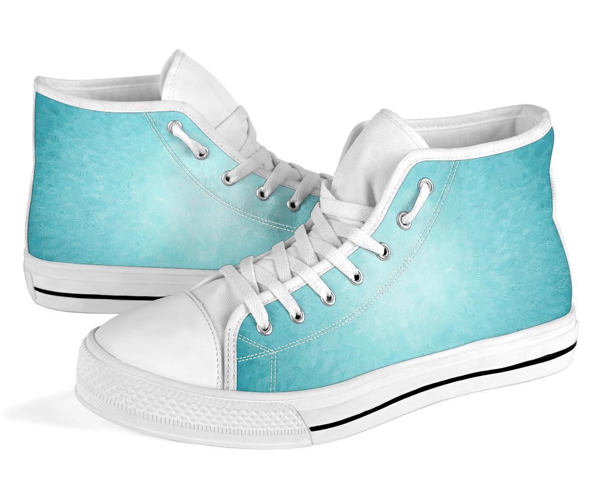 Teal high deals top sneakers