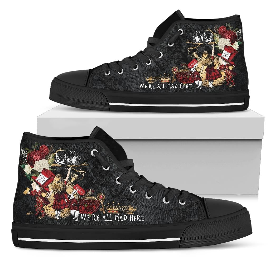 Kids High Top Sneakers - Alice in Wonderland Gifts #101 US3