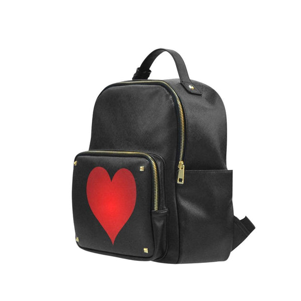 Vegan Leather Backpack - I Love Aces Infinity Women’s Casual