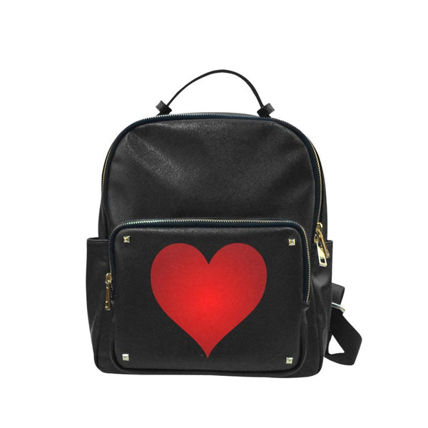 Vegan Leather Backpack - I Love Aces Infinity Women’s Casual