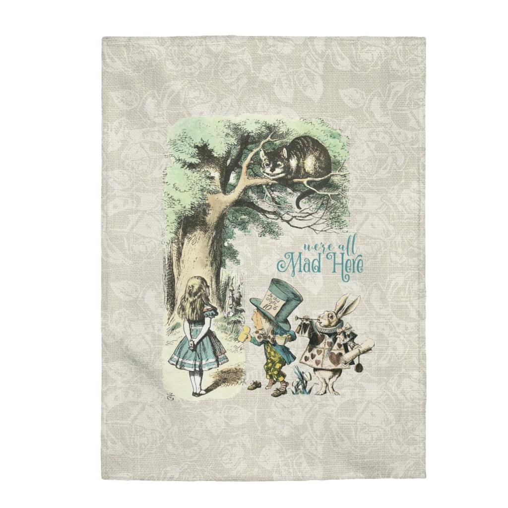 Alice in Wonderland Blanket #101 Vintage Series Velveteen