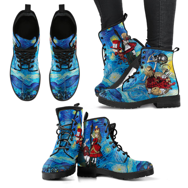 Alice in Wonderland Boots - Alice in Starry Night #101 Red