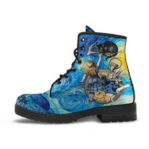 Alice in Wonderland Boots - Alice in Starry Night #102 Navy