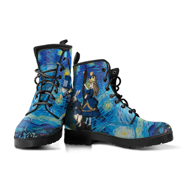 Alice in Wonderland Boots - Alice in Starry Night #102 Navy