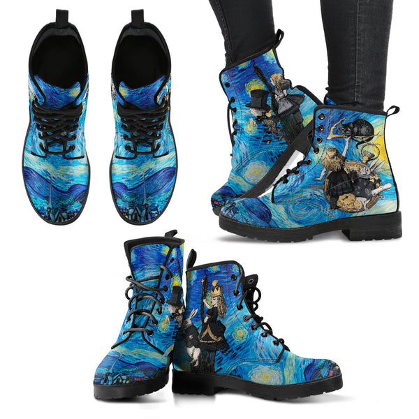 Alice in Wonderland Boots - Alice in Starry Night #103 Gray