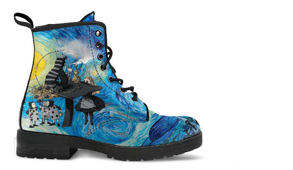 Alice in Wonderland Boots - Alice in Starry Night #103 Gray