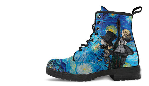 Alice in Wonderland Boots - Alice in Starry Night #103 Gray