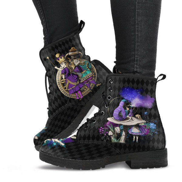 Alice in Wonderland Gifts #24 Purple Series | Combat Boots