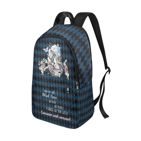 Alice in Wonderland Laptop Backpack Gifts #101 Blue Series