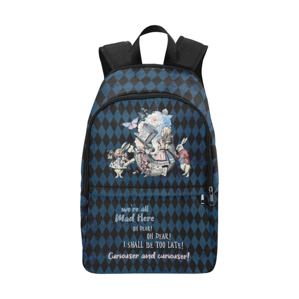 Alice in Wonderland Laptop Backpack Gifts #101 Blue Series