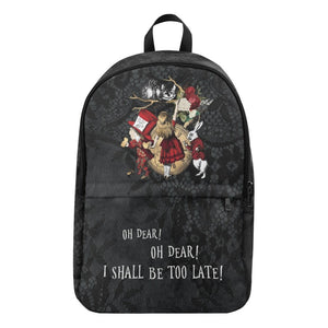 Alice in Wonderland Laptop Backpack Gifts #34 Red Series