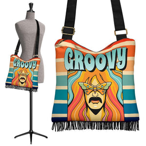 Boho Bag (Canvas) - 70s Psychedelic Retro Style #108 Retro