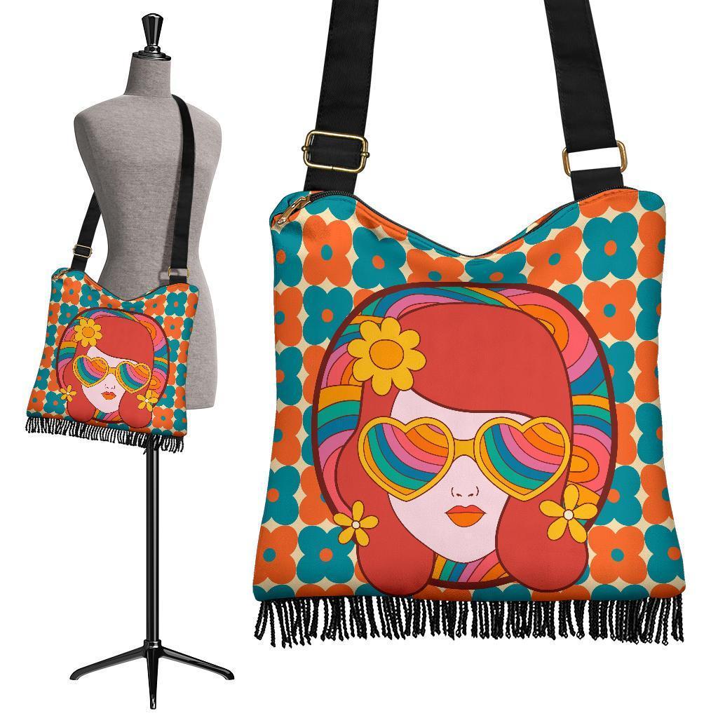 Boho Bag (Canvas) - 70s Psychedelic Retro Style #111 Retro