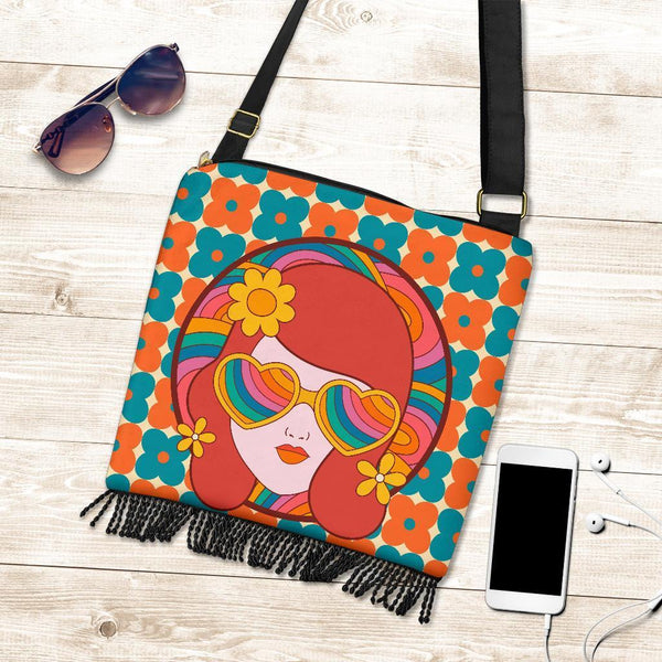 Boho Bag (Canvas) - 70s Psychedelic Retro Style #111 Retro