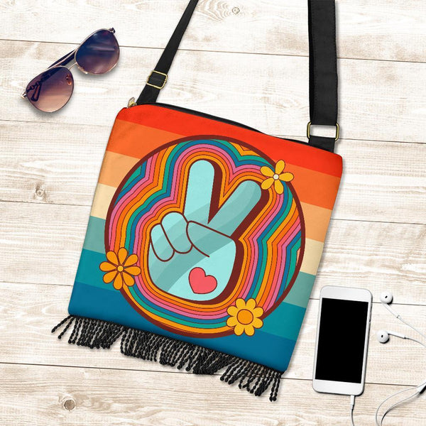 Boho Bag (Canvas) - 70s Psychedelic Retro Style #112 Retro