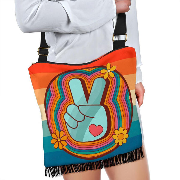 Boho Bag (Canvas) - 70s Psychedelic Retro Style #112 Retro