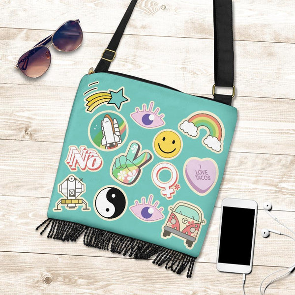 Boho Bag (Canvas) - 70s Psychedelic Retro Style #114 Retro