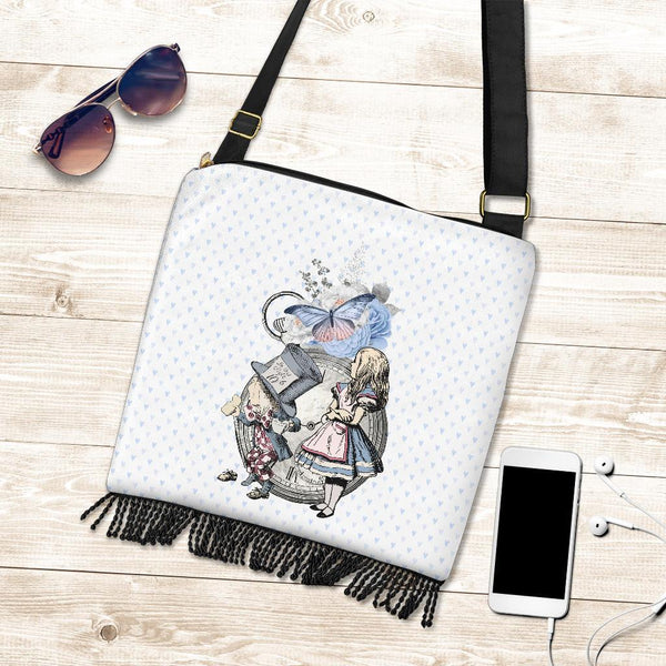 Boho Bag (Canvas) - Alice in Wonderland Gifts #103 Blue