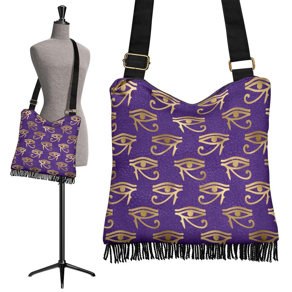 Boho Bag (Canvas) - Ancient Egyptian Art #102 Eye of Horus