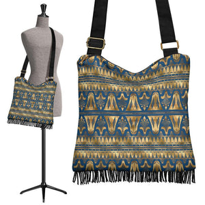 Boho Bag (Canvas) - Ancient Egyptian Art #107 | Hobo