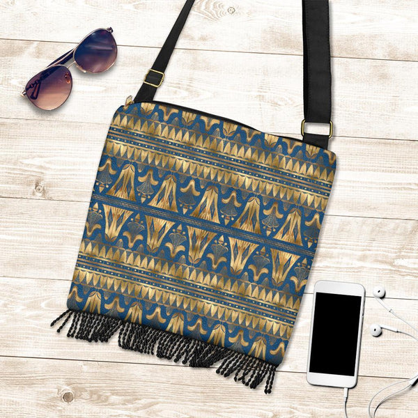 Boho Bag (Canvas) - Ancient Egyptian Art #107 | Hobo