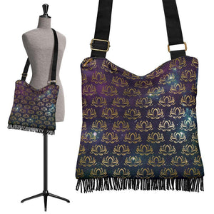 Boho Bag (Canvas) - Lotus #102 | Hobo Slouchy Bag Crossbody