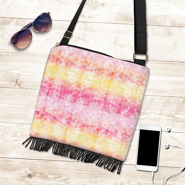 Boho Bag (Canvas) - Tie Dye Design #101 | Hobo Slouchy Bag