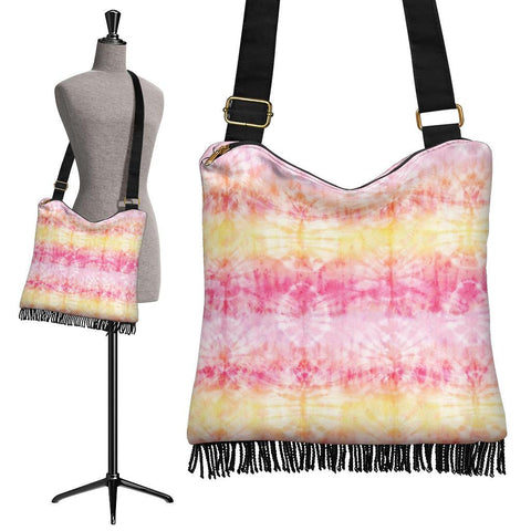 Boho Bag (Canvas) - Tie Dye Design #101 | Hobo Slouchy Bag