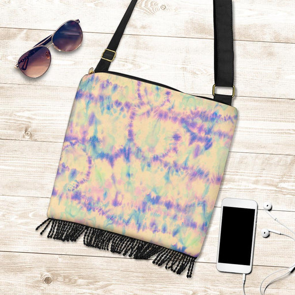 Boho Bag (Canvas) - Tie Dye Design #102 | Hobo Slouchy Bag