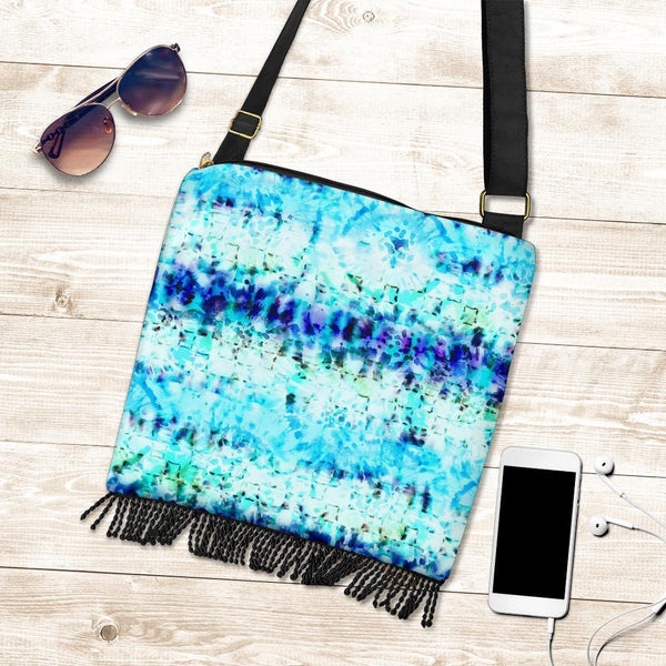 Boho Bag (Canvas) - Tie Dye Design #108 | Hobo Slouchy Bag