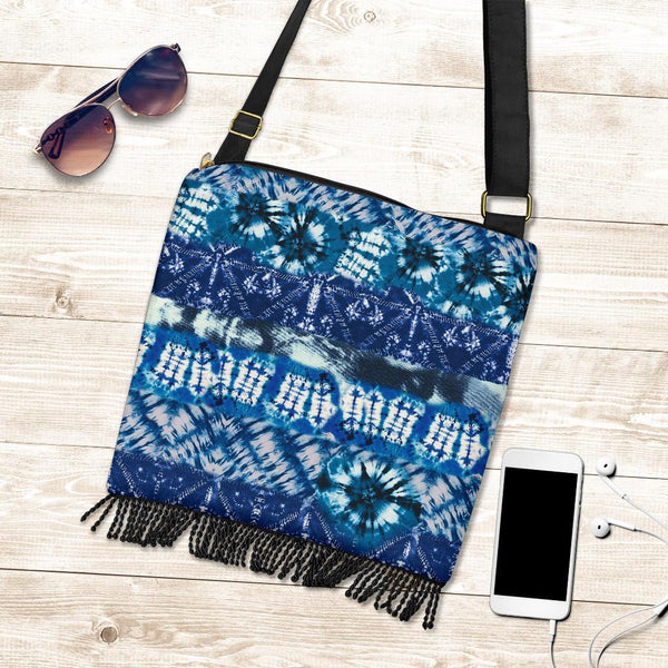 Boho Bag (Canvas) - Tie Dye Design #110 | Hobo Slouchy Bag