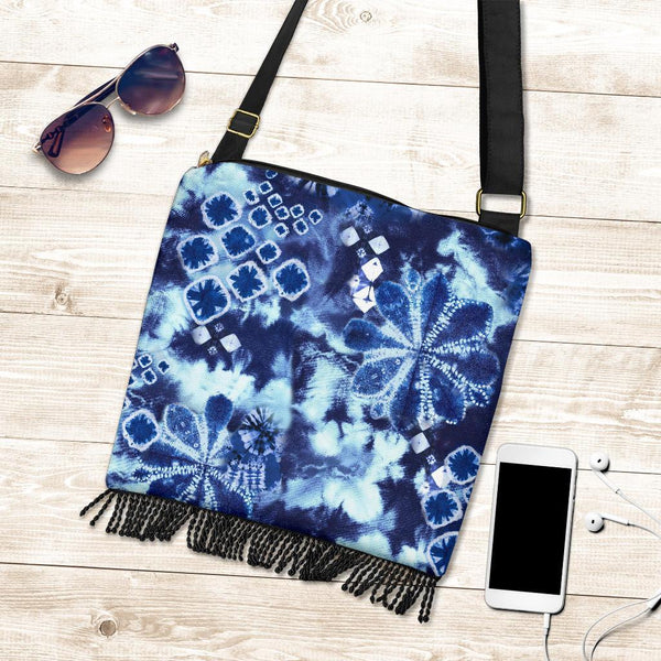 Boho Bag (Canvas) - Tie Dye Design #111 | Hobo Slouchy Bag