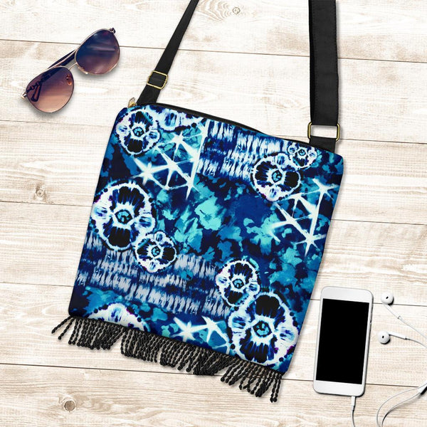 Boho Bag (Canvas) - Tie Dye Design #112 | Hobo Slouchy Bag