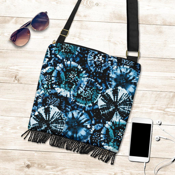 Boho Bag (Canvas) - Tie Dye Design #113 | Hobo Slouchy Bag