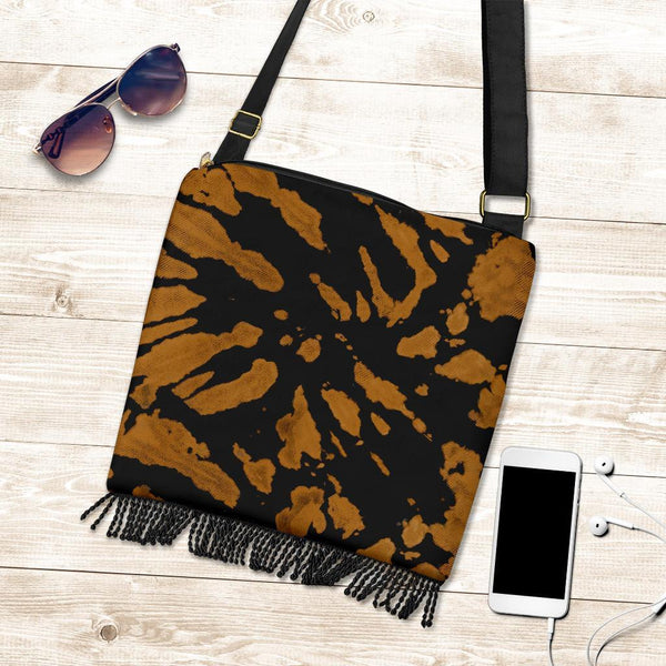 Boho Bag (Canvas) - Tie Dye Design #115 | Hobo Slouchy Bag