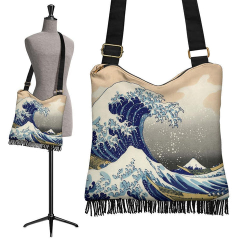 Boho Bag (Canvas) - Vintage Art | Katsushika Hokusai: