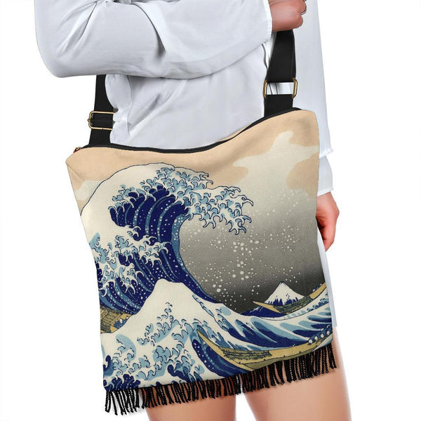 Boho Bag (Canvas) - Vintage Art | Katsushika Hokusai: