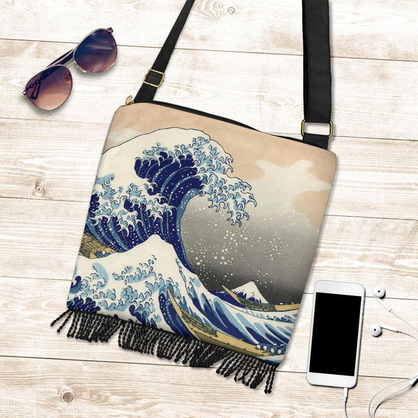 Boho Bag (Canvas) - Vintage Art | Katsushika Hokusai: