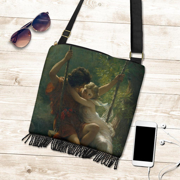 Boho Bag (Canvas)- Vintage Art | Pierre Auguste: Springtime