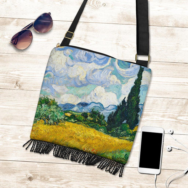 Boho Bag (Canvas) - Vintage Art | Vincent van Gogh: Wheat