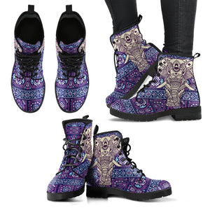 Boho Elephant Women’s Leather Boots | ACES INFINITY