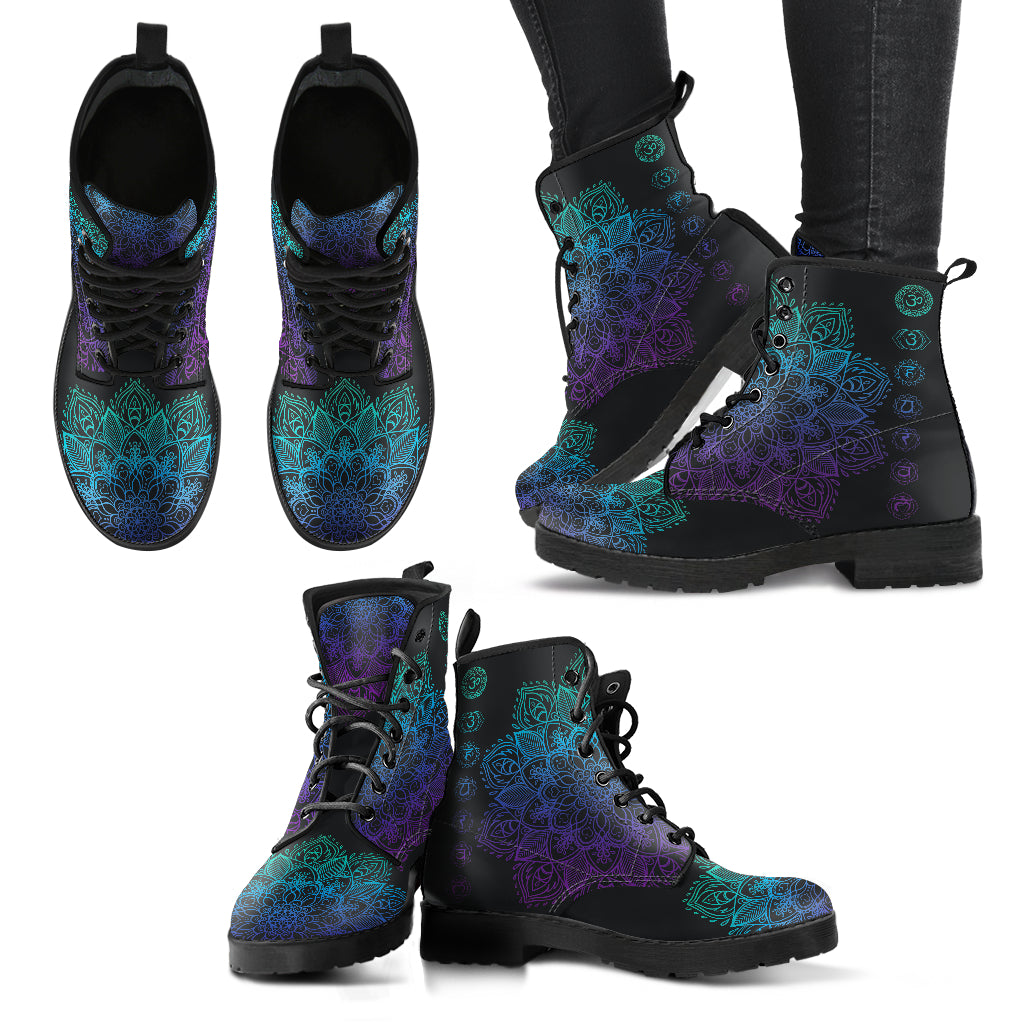 Chakra Mandala Handcrafted Boots | ACES INFINITY