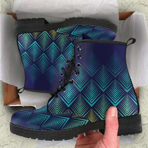 Combat Boots - 3D Pattern | Boho Shoes Women’s Boots