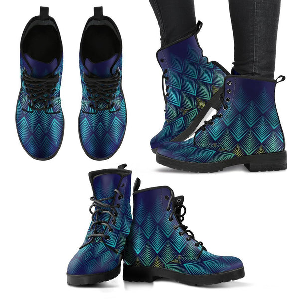 Combat Boots - 3D Pattern | Boho Shoes Women’s Boots