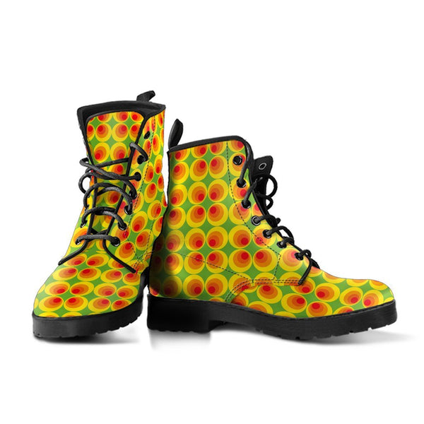 Combat Boots - 70s Psychedelic Style #5 | Custom Shoes