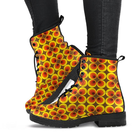 Combat Boots - 70s Psychedelic Style #6 | Custom Shoes